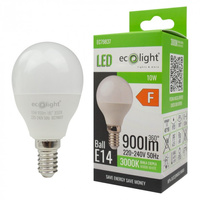 LED žárovka P45 E14 10W 900lm 3000K teplá bílá Ecolight