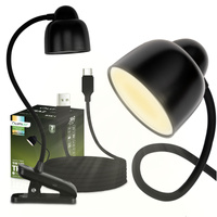 Školní stolní lampa LED 5W CCT TESA 2 Black LUMILED