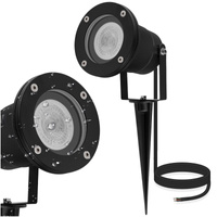 LED zahradní lampa GU10 IP65 TIGHT Black - 1m kabel