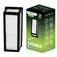 Zahradní nástěnná lampa E27, obdélníková DOMLO LUMILED