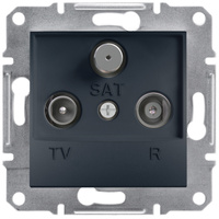 Anténní zásuvka RTV-SAT bez rámu 1dB SCHNEIDER ASFORA