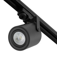 GU10 Matt Black Track reflektorová lampa pro jednofázové tratě