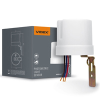 Venkovní fotometrické soumrakové čidlo 25A bílé IP44 VL-SN03 Videx