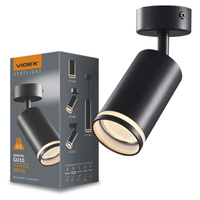 Stropní nástěnné svítidlo Nástěnné svítidlo GU10 černé Videx