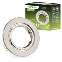 Halogenová Podhledové svítidlo GU10, MR16 Nastavitelná Kulatá Saténový Plech AURELI LUMILED