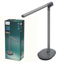 SWORD 12W CCT LED stolní stolní lampa. stmívatelná šedá PHILIPS