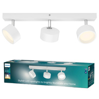 LED reflektorová stropní lampa 16,5W 1650lm 2700K bílá Brother Philips