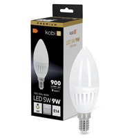 LED žárovka E14 Candle 9W 900lm 4000K Neutral 200° Premium Kobi