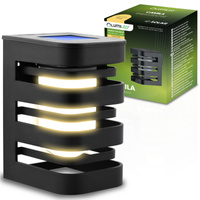 LED nástěnné solární svítidlo CAMILA 3000K Soumrakový senzor LUMILED