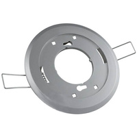 Pevné kulaté stříbrné vestavné svítidlo GOLDLUX (Polux) GX53. plast