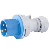 Přenosná napájecí zástrčka 32A 230V 3p IP54 Hermetická