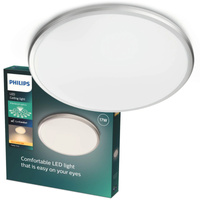 Plafond LED stropní světlo TWIRLY 17W 2700K 35cm šedé kulaté PHILIPS