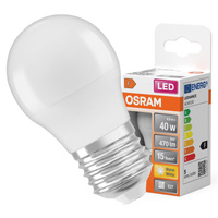 LED žárovka E27 P45 5W = 40W 470lm 2700K Teplá bílá 200° vlákno OSRAM STAR