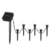 Solar Girland 6x poháněná zahradní dekorativní koule IP44 3000K Warm