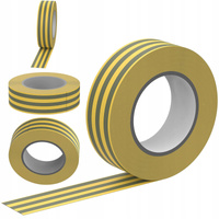 Silná PVC izolační páska Voděodolná 15mm x 0.13mm Žlutozelená 10m