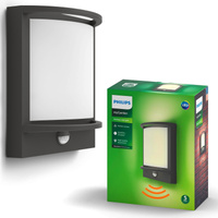 Zahradní lampa LED nástěnná lampa SAMONDRA IR myGarden 12W 2700K IP44 s pohybovým senzorem antracit PHILIPS