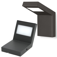 Venkovní nástěnné svítidlo LED 10W 400lm 4000K Neutral IP54 Black Induo Kobi