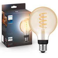 LED Globe E27 G95 7W CCT PHILIPS HUE White & Ambiance Filament Bluetooth Zigbee žárovka