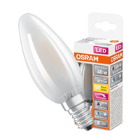 LED žárovka B35 svíčka E14 3,4W = 40W 470lm 2700K teplá bílá CRI90 300° Filament Dimmable SUPERSTAR PLUS CLASSIC Osram