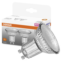 2x LED žárovka GU10 4.3W = 50W 350lm 2700K Teplá bílá 36° OSRAM STAR