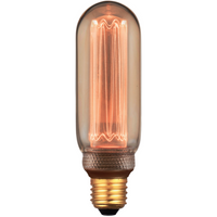 Dekorativní LED žárovka E27 T45L 4W 200lm 1800K Teplá bílá 320° DecoVintage Amber Pillar GOLDLUX (Polux)