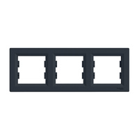 3násobný horizontální rám pro Triple Asphora Socket. Antracit