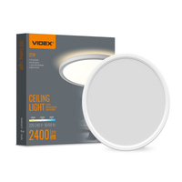 LED Plafond Venkovní svítidlo 22W 2400lm CCT 140° bílá Povrchová montáž IP54 Videx