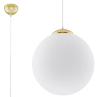 LED závěsné stropní svítidlo UGO E27 Hanging Sphere 40cm White Gold SOLLUX