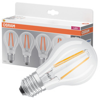 4x LED žárovka A60 E27 7W = 60W 806lm 2700K Warm 300° BASE Osram