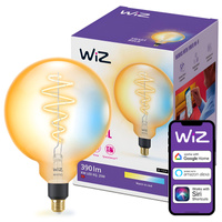 LED žárovka E27 Sphere G200 6W = 25W 390lm 2000-5000K TW FILAMENT Amber Smart SMART WiFi Bluetooth App WiZ
