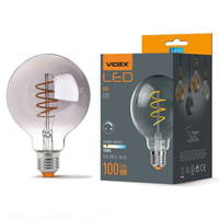 LED žárovka E27 G95 4W 100lm 1800K Teplá bílá Graphite Filament Stmívatelné 360° VIDEX
