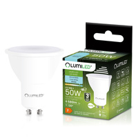 LED GU10 reflektor PAR16 6W = 50W 580LM 6500K studená bílá 120° s pohybovým čidlem LUMILED