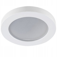 Halogenový LED reflektor GU5.3 GU10 kulatý bílý IP44 Flini Kanlux pro vestavbu pod omítku