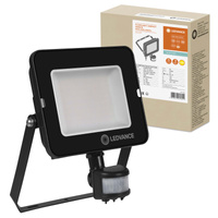 Reflektor LED 50W 4500lm Teplý IP65 černý se senzorem pohybu a soumraku LEDVANCE COMPACT V