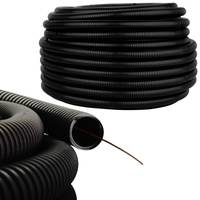 Vlnitá trubka RKGS 32mm 750N trubka s dálkovým ovládáním pro ochranu kabelu 25m černá AKS ZIELONKA