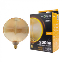 LED žárovka G188 E27 4W 200lm 1800K Warm FILAMENT Dekorativní žárovka ZERO Ecolight