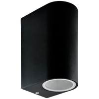 Zahradní fasádní nástěnné svítidlo nahoru a dolů LED 2xGU10 BOSTON GOLDLUX (Polux) DOUBLE BLACK