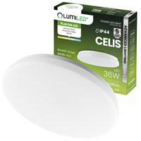 Stropní LED plafon pro povrchovou montáž 36W 4000K CELIS Round IP44 ALS LUMILED