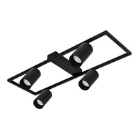 Lustr Stropní svítidlo Dekorativní 4x GU10 Black Masterled
