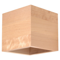 Nástěnné svítidlo QUAD G9 Cube top/bottom Skandinávské dřevěné SOLLUX
