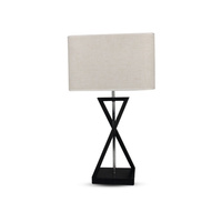 Stolní lampa E27 Square Black 57cm Ivory VT-7712 V-TAC