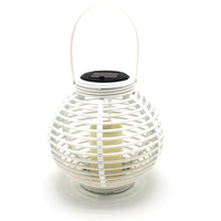 LED solární zahradní lampa. závěsná LAMPA. bílá. efekt plamene