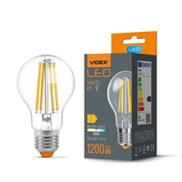 LED žárovka E27 A60 10W = 82W 1200lm 4000K Neutrální 360° FILAMENT Videx
