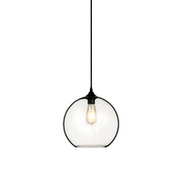 Závěsné svítidlo Svítidlo E27 Skleněné stínidlo transparentní kulaté VT-7302 V-TAC