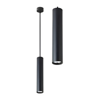 KEON GU10 stropní závěsné svítidlo s nastavitelnou trubicí černé MASTERLED