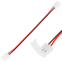 2PIN konektor pro LED pásek. 2stranná západka s 8mm kabelem