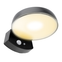 Zahradní nástěnné svítidlo Elevation LED solární svítidlo s pohybovým a soumrakovým senzorem 4000K IP65