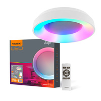 LED Plafond Surface mounted 72W 7500lm 2700-6000K CCT + RGB White Dimmable + EDGE Remote Control Videx