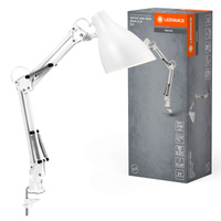 Stolní lampa Stolní svítidlo Standing Clip Nastavitelná E27 Bílá USB-C Kancelářská linka Ledvance