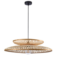 Stropní závěsné svítidlo E27 Beige BAMBOO NATURAL Sanico Goldlux